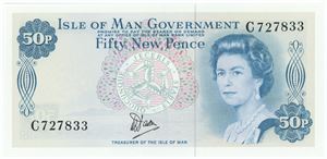 50 New Pence ND (1976), no. C727833