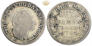 Oldenburg, 1/6 Taler 1764