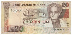 20 Liri 1986 ND Issue