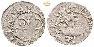 Gote (Ørtug) ca. 1320-1380 - lam med glorie