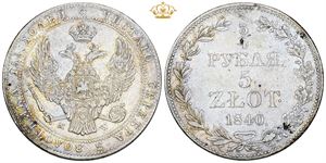 3/4 Rouble / 5 Zlotych 1840