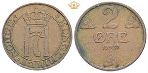 2 øre 1937 - variant 7 på 6