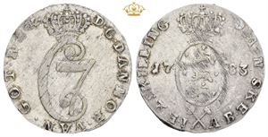 2 skilling 1783, Bauert