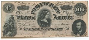 100 Dollars 1864, no. 20481