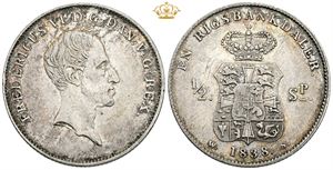 Rigsbankdaler / 1/2 speciedaler 1838