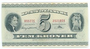5 kroner 1957 B