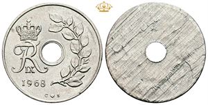 25 øre 1968 - fejlmønt