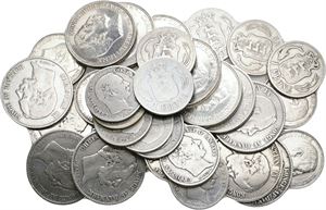 Samling 1 og 2 kroner. (37)