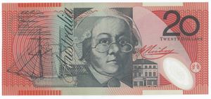 20 Dollars 1998, no. BD 98964905