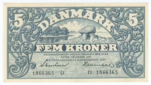 5 kroner 1935 D, Hannibal