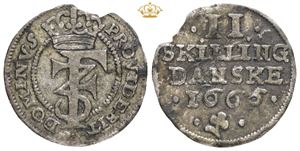 2 skilling 1665