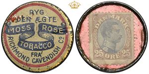 Postskillemønt, 25 øre, Moss Rose