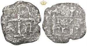 8 Reales 17xx, cob - probably from a shipwreck.