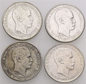 50 øre 1913, 1914, 1918, 1919. (4)