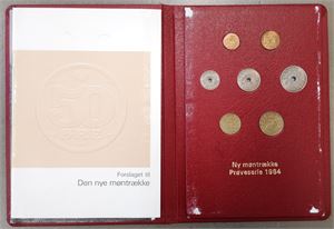Prøvemønter 1984. (7)