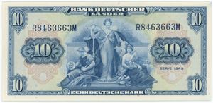 10 Deutsche Mark 1949, no. R8463663M