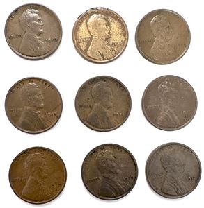 1 Cent 1909 - 1919 (9)