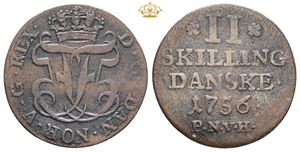 2 skilling 1756