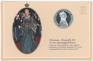 500 kroner 2012, Margrethe II's 40 års regeringsjubilæum