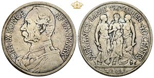 2 francs / 40 cents 1905 P