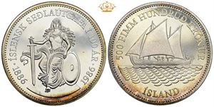500 Krónur 1986 - in original box of issue