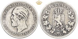 2 kroner 1885