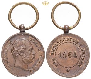 Medalje for deltagelse i krigen 1864, miniature.