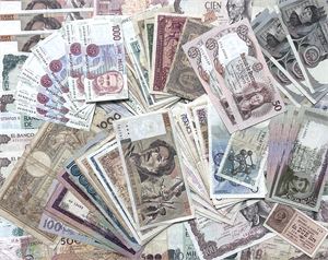 Collection banknotes, more than 125 pcs.
