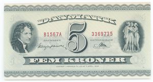 5 kroner 1956 B1, nr. 3369735