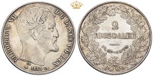 2 rigsdaler 1855 VS