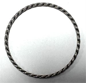 Armring i Sterlingsølv, Ø 65 mm, vægt 15,09 g