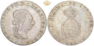 Speciedaler 1796 CHL, pænt tonet eksemplar af bedre type