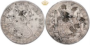 8 Reales 1799 Mo FM, chopmarks