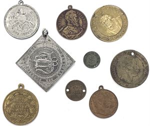 Collection medals, tokens etc. (9)
