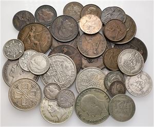 Collection, Halfcrown to Threepence, 35 pcs., all different. (35)