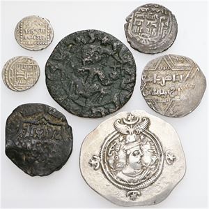 Coll. Ag and Ae, misc. types and dates. (7)