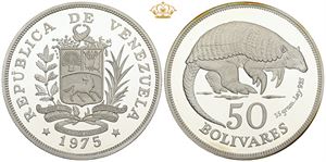 50 Bolívares 1975 - Armadillo