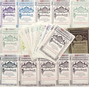 Svinekort, 1934-1940. (43)