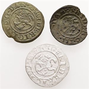 1 skilling 1658; 2 skilling 1662, 1667. (3)