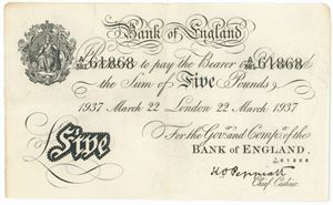 5 Pounds, 22 March 1937, 'Operation Bernhard'
