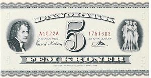 5 kr 1952 A1 - uden punktum