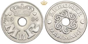 2 kroner 1984, prøvemønt