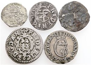 Samling, incl. søsling lybsk 1660. (5)