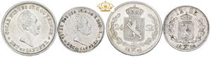 12 skilling 1854, 24 skilling 1845. (2)