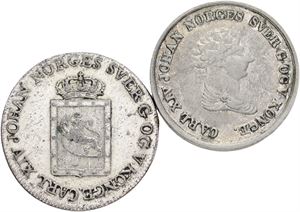 4 skilling 1825, 1842. (2)