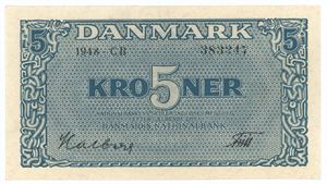 5 kroner 1948 CB