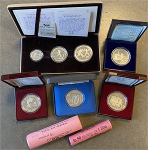4 Proof silver coins, Proof silver coinset