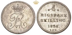 4 rigsbankskilling 1836