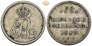 32 rigsbankskilling 1820