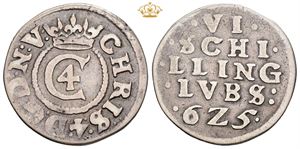 6 skilling lybsk 1625